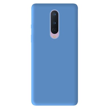 Coque silicone unie Mat Bleu compatible OnePlus 8