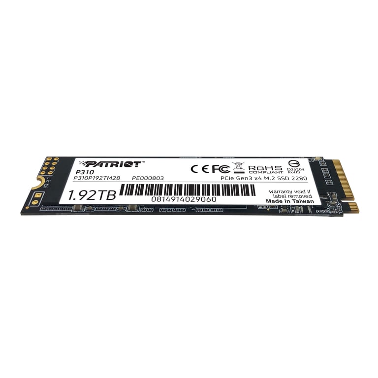 Patriot Memory P310 1 92 To .2 PCI Express 3.0 NVMe Neuf - vue 3