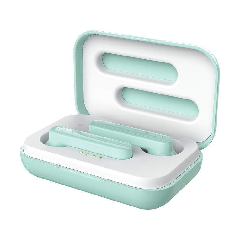 Trust Primo Casque True Wireless Stereo (TWS) Ecouteurs Appels/Musique Bluetooth Couleur menthe - Neuf