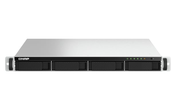 QNAP TS-464U NAS Rack (1 U) Intel® Celeron® N5095 8 Go DDR4 0 To QNAP Turbo System Aluminium, Noir