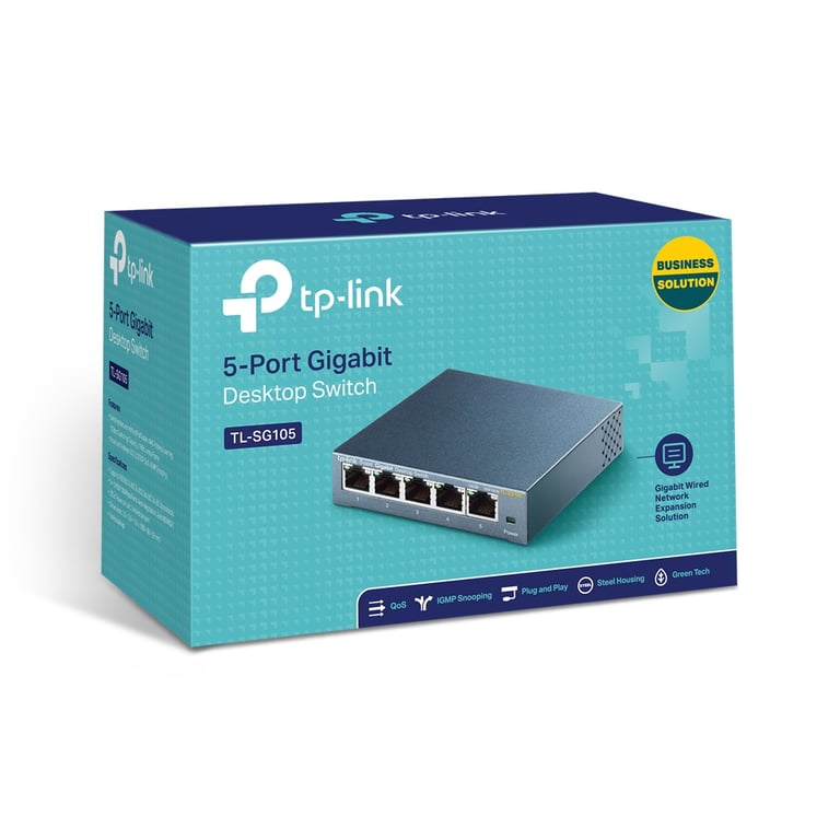 TP-Link TL-SG105 Non-géré Gigabit Ethernet (10/100/1000) Noir - Neuf