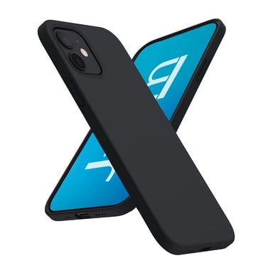 JAYM - Custodia in silicone nero per [ Google Pixel 9 / Pixel 9 Pro ] - 100% silicone e microfibra - rinforzata e ultra morbida