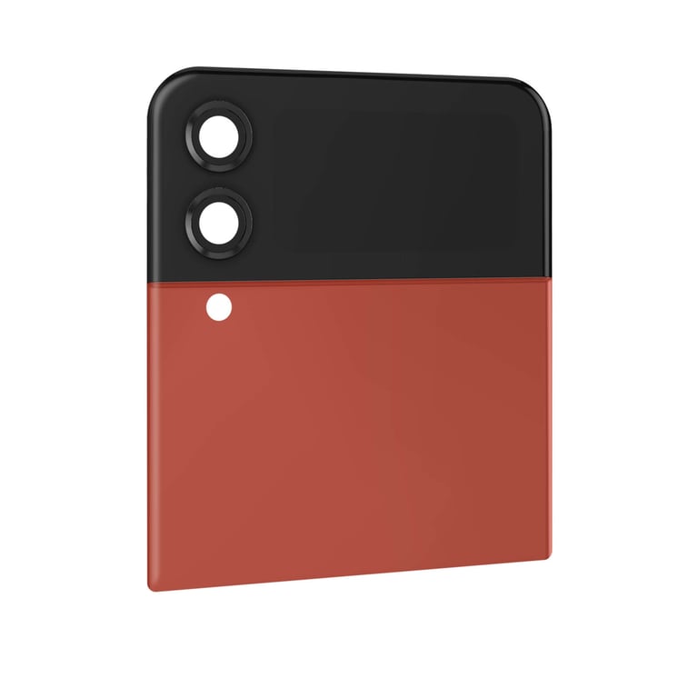 Vitre Arrière Supérieure pour Samsung Galaxy Z Flip 4 avec Écran Externe Rouge - Neuf