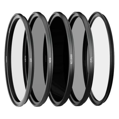 Kit Esencial de Filtros Magnéticos URTH de 49mm (Plus+) (UV+CPL+ND8+ND1000)