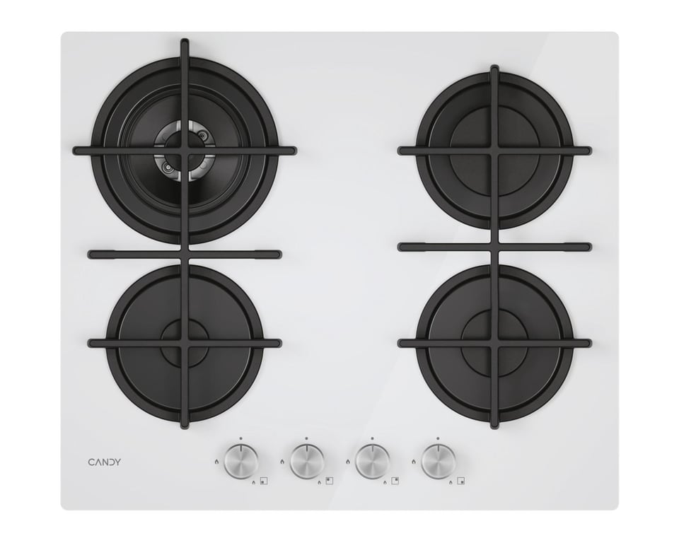 Candy Moderna CVG6BR4WTW Intégré 60 cm Gaz 4 zones - vue 2