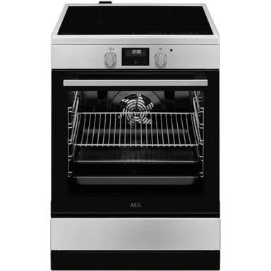 Cuisinière électrique AEG CIB6641ABM avec table induction 4 zones Four 73 L Inox