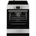 Cuisinière électrique AEG CIB6641ABM avec table induction 4 zones Four 73 L Inox