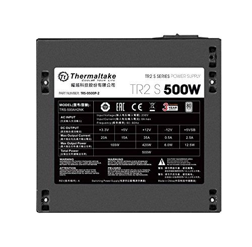Thermaltake TR2 Alimentation électrique interne ATX12V 2.3/ EPS12V 80 PLUS CA 230 V 500 Watt PFC active Europe - vue 3
