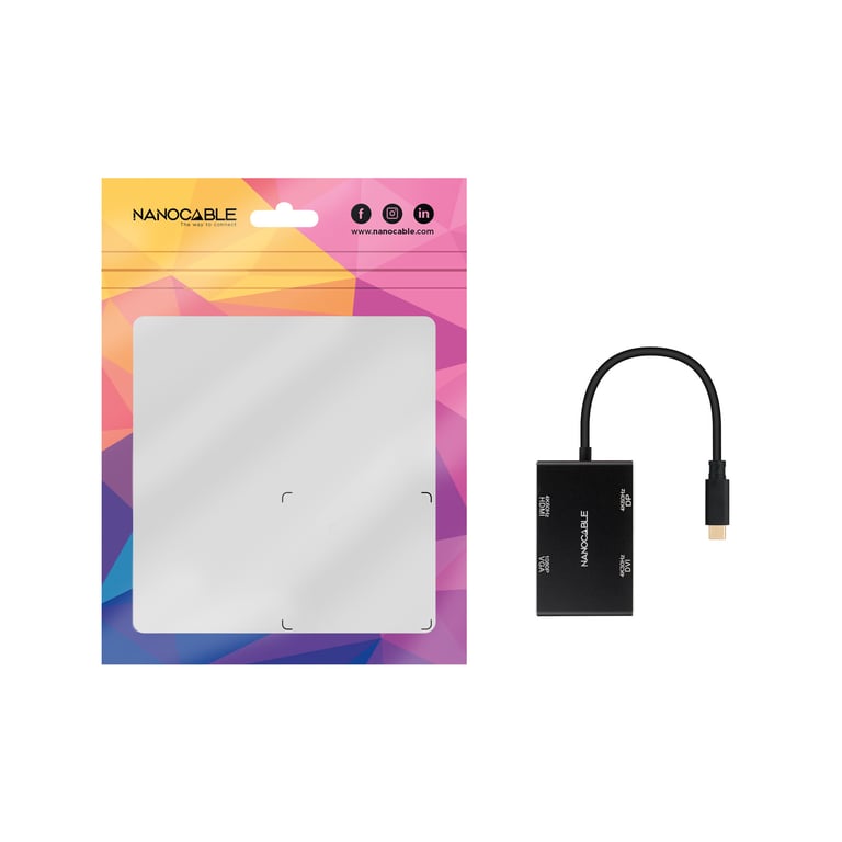 Nanocable 10.16.4307 station d'accueil Avec fil USB 3.2 Gen 1 3.1 Gen 1 Type C Neuf - vue 5