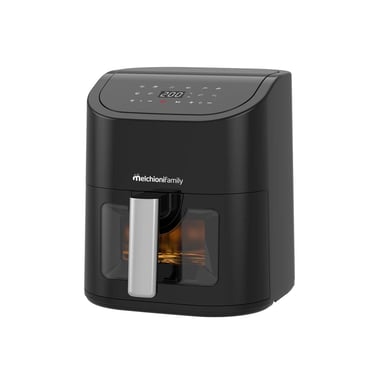 Friteuse à air Melchioni Family 5,2 L avec fenêtre transparente Noir