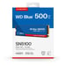 Western Digital WD Blue SN5100 500 Go M.2 PCI Express 4.0 NVMe QLC 3D NAND