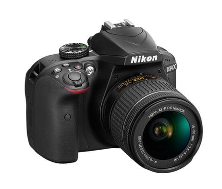 Nikon D3400 + AF-P DX 18-55 mm 1:3.5-5.6G VR Kit fotocamera SLR 24,2 MP CMOS 6000 x 4000 pixel Nero