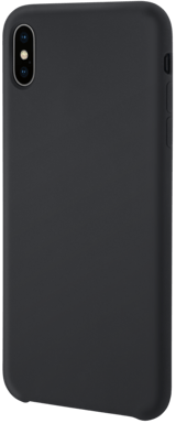 Custodia morbida in silicone gel per Apple iPhone XS Max, nero satinato