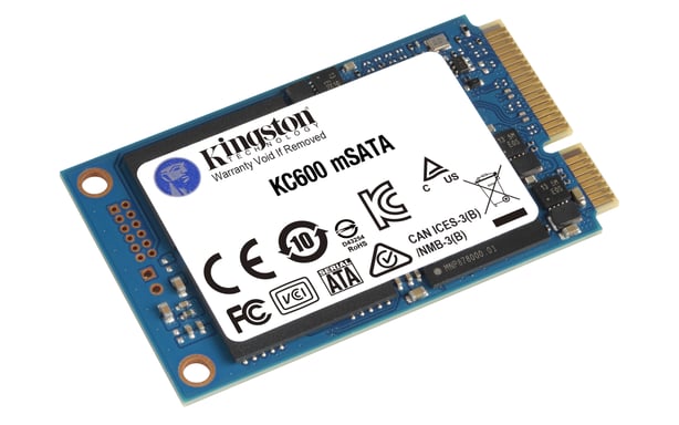Tecnología Kingston KC600 mSATA 256GB Serie ATA III 3D TLC