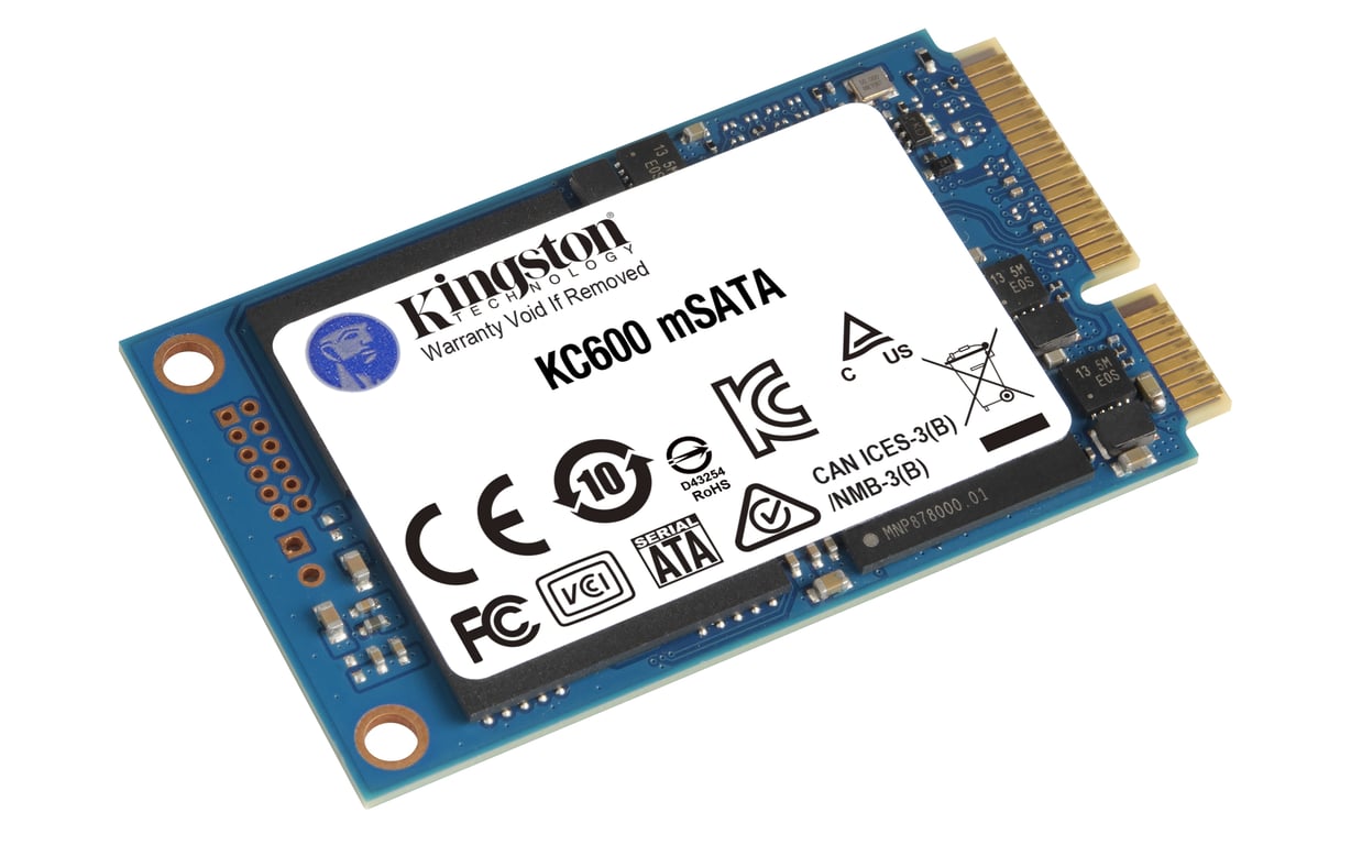 Kingston Technology SSD KC600 SATA3 mSATA de 256 Go - Neuf