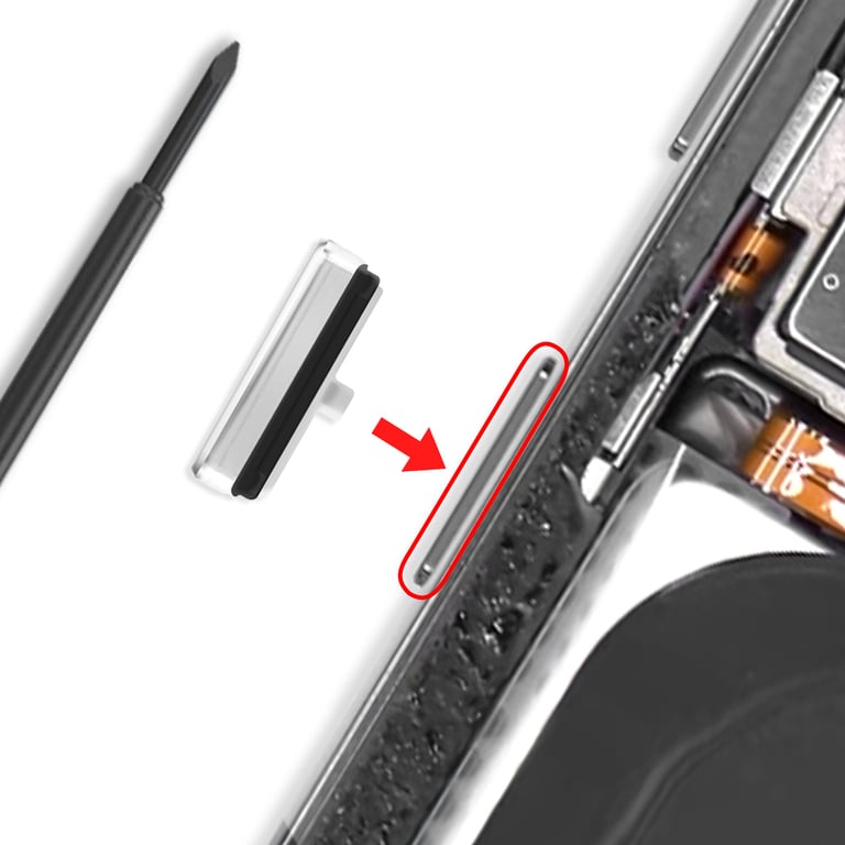 Samsung Bouton Power Original pour Galaxy S23 / S23 Plus Marche et Arrêt pâle - vue 3
