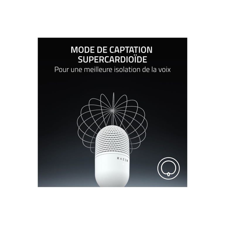 Razer Seiren V3 Mini Micrófono de Condensador para Streaming Blanco - Neuf