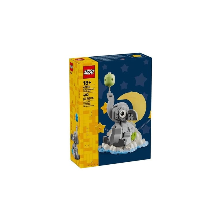 LEGO Icons 40814 Bébé éléphant dans le ciel Astronaute 402 pièces Bleu - Neuf