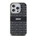 Étui DKNY pour iPhone 15 6.1'' noir étui rigide IML Mono & Stripe MagSafe