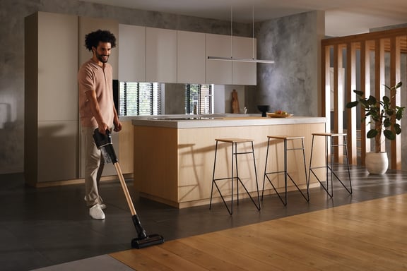 Miele Duoflex HX1 Total Care Batería Secar Filtro higiénico Sin bolsa 0,3 L 160 W Negro, Rosa 2,5 Ah