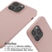 imoshion Coque en silicone avec cordon pour Apple iPhone 14 Pro Max - Sand Pink