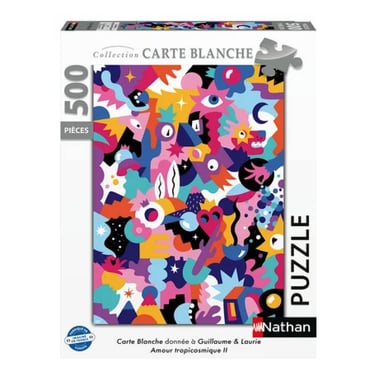 Puzzle Nathan 500 pièces - Amour Carte Blanche pour les passionnés de puzzles