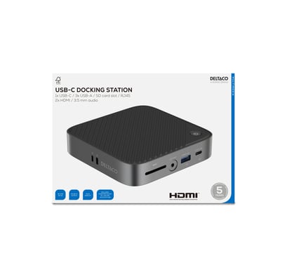 USB-C docking station, dual, 2x HDMI,