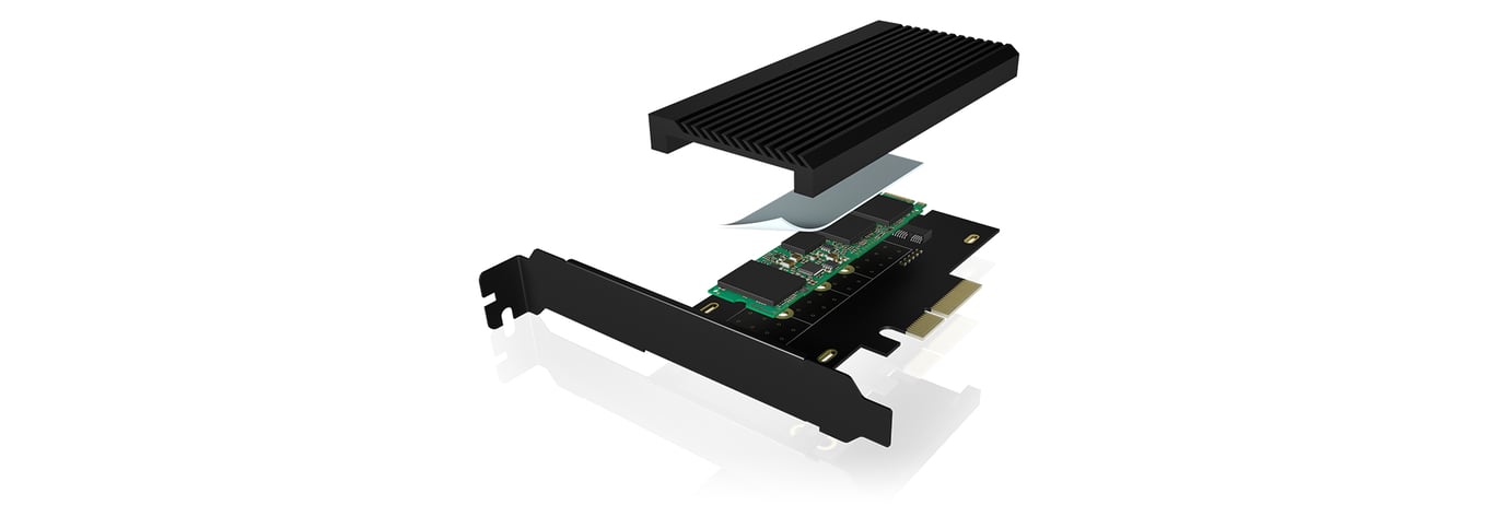 Carte Adaptateur ICY BOX IB-PCI208-HS – PCIe 4.0 x4 M.2 NVMe - vue 2