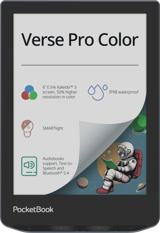PocketBook Verse Pro Color E reader 6 Táctil ?Lector Ebooks Resistente al Agua Audio Libros - vue 2