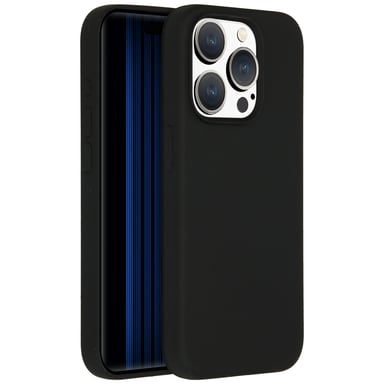 Accezz Coque Liquid Silicone avec MagSafe pour Apple iPhone 15 Pro - Noir