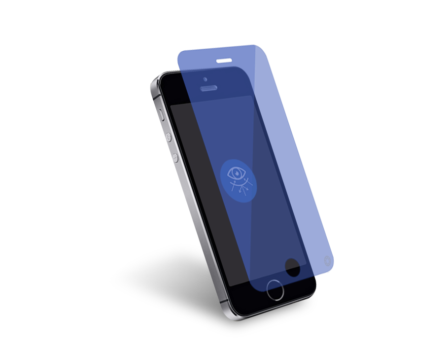 Verre trempé Force Glass anti-bleu pour iPhone 5/5S - Force Glass