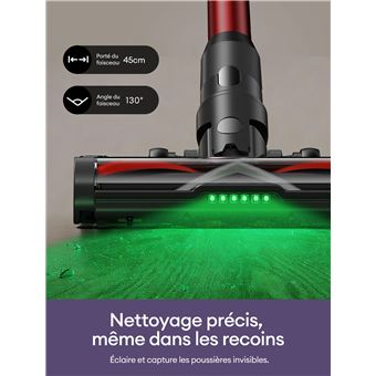Aspirateur Balai Sans Fil ULTENIC UU18 Power Pro 80 kPa 150 AW Autonomie 80 min Batterie Amovible - vue 3