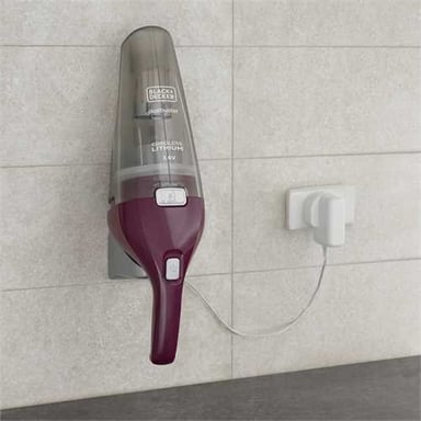 Black & Decker NVC115W Aspirapolvere senza sacco Grigio, Viola
