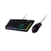 Kit Clavier/Souris (Semi-Mécanique Gaming RGB - AZERTY (PC/Consoles) - Souris (3200 dpi, RGB), Noir