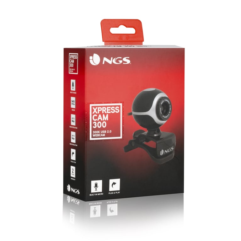 NGS Xpresscam300 webcam 8 MP 1920 x 1080 pixels USB 2.0 Neuf - vue 2