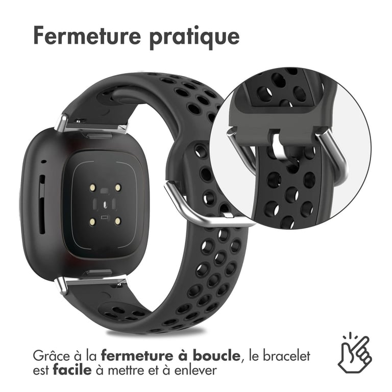 imoshion Bracelet sportif en silicone Fitbit Versa 4 / 3 / Sense 2 Neuf - vue 3