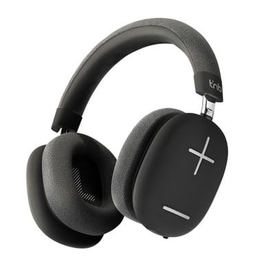 T'nB BOUNCE MAX Cuffia Bluetooth cablata e wireless per chiamate/musica Nero, Grigio