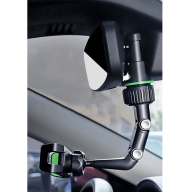 XO C107 Fixation de rétroviseur / Fixation de cadre universelle Support de smartphone avec col réglable Noir