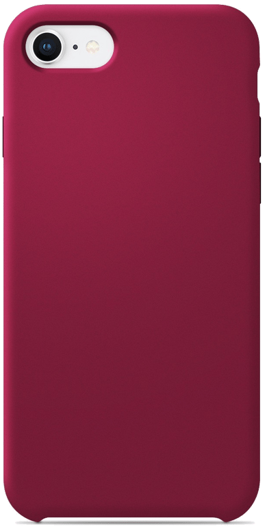 Coque silicone unie compatible Soft Touch Rouge Passion Apple iPhone SE 2020