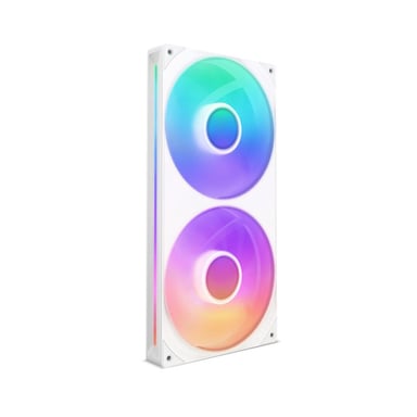 Ventilateur boîtier NZXT RF-U28HF-W1 PWM 140 mm RGB Blanc, 500-2000 tr/min, éclairage multi-LED