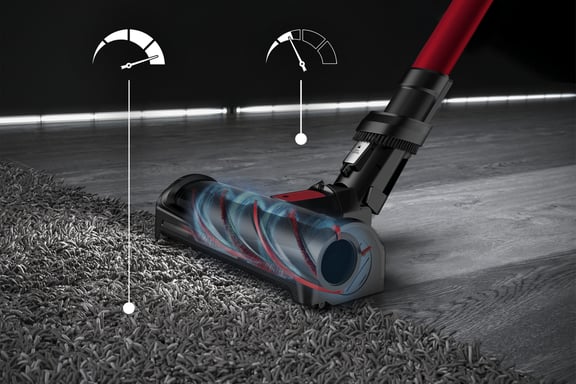 Rowenta X-Force Flex 12.60 RH98A9 aspiradora de mano Rojo, Gris Sin bolsa