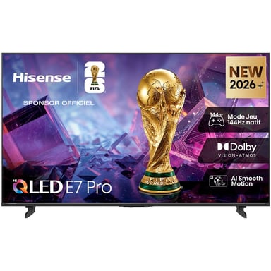 Téléviseur Hisense 50E79S Pro 50'' QLED 4K Smart TV Wi?Fi HDR10+ Adaptive Noir