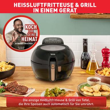 Tefal ActiFry FZ775810 friteuse Unique Autonome 1520 W Friteuse d'air chaud Noir