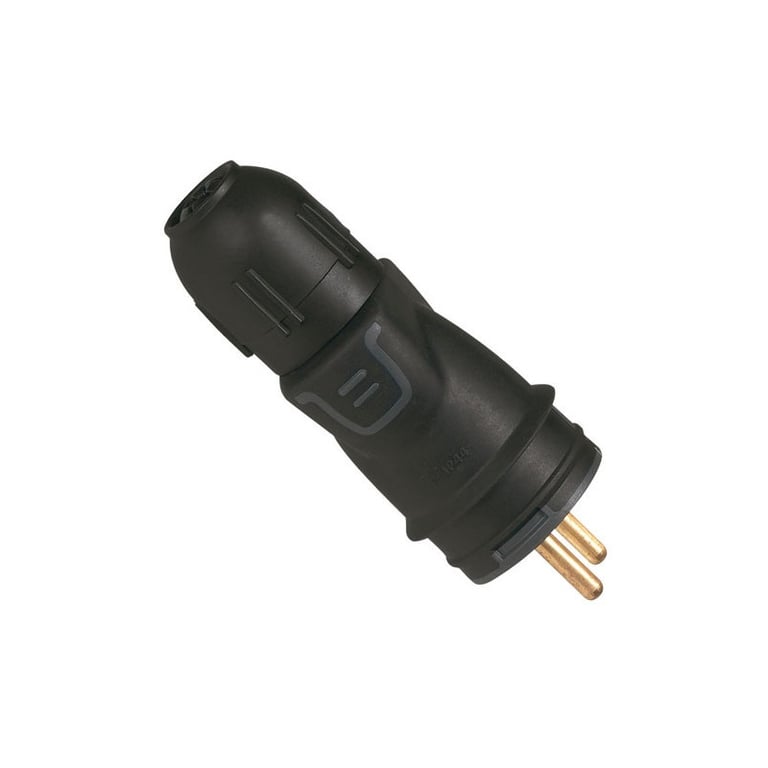 Legrand Fiche mâle caoutchouc 2P+T 16A IP44 IK08 - bornes automatiques