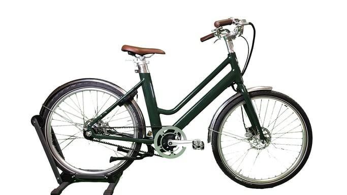 Bicicleta urbana eléctrica - Courcelles - Verde