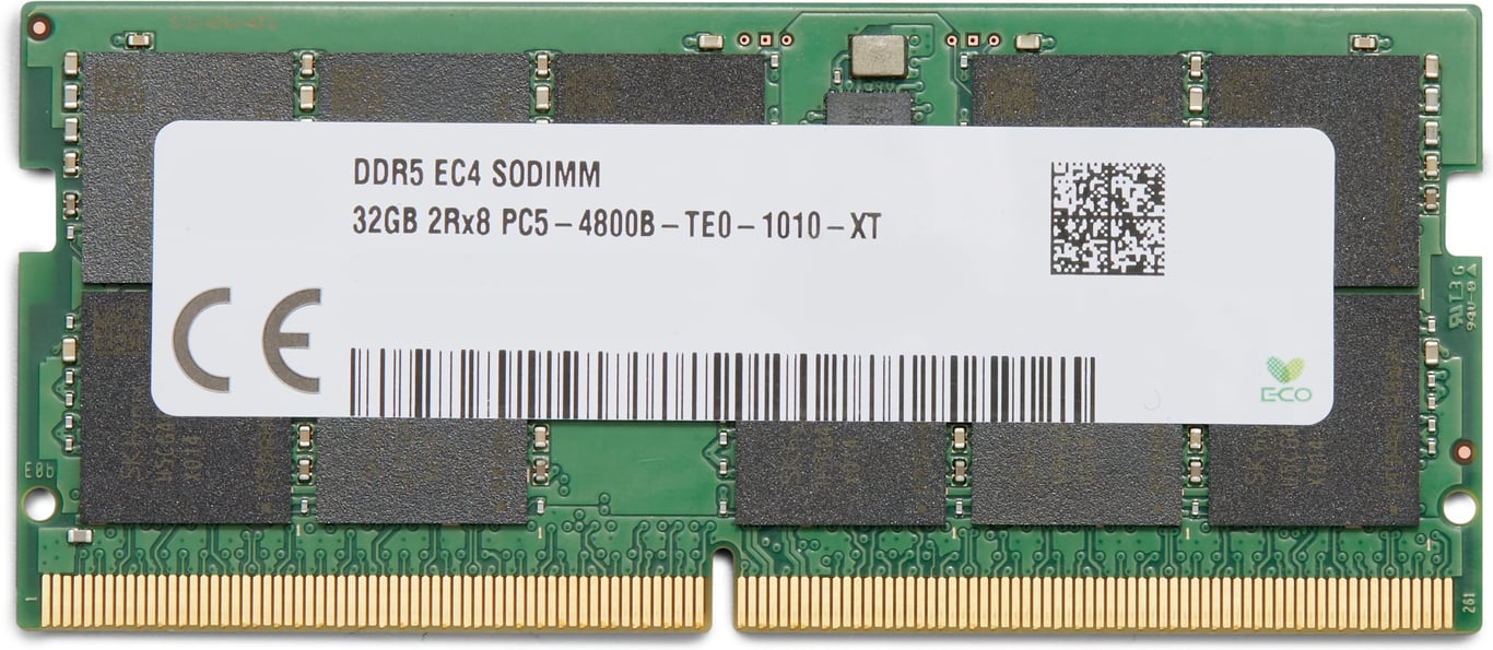 HP DDR5 module SO DIMM 262 broches 4800 MHz / PC5 38400 mémoire enregistré ECC - vue 2