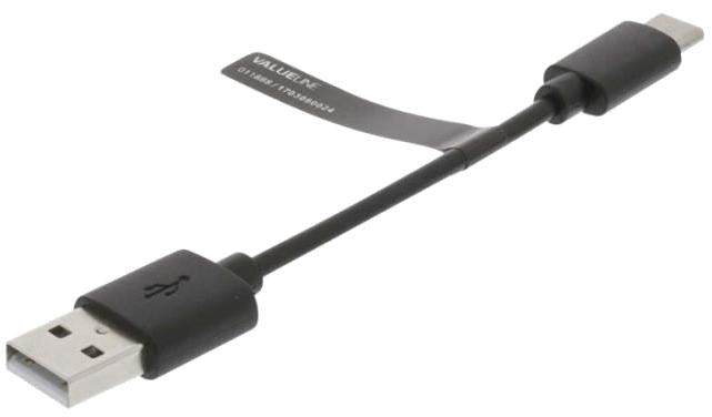 Nedis Adaptateur USB USB (M) pour USB-C (M) USB 2.0 10 cm noir