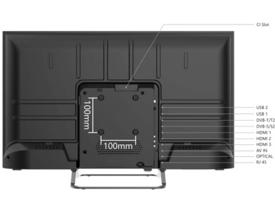 Téléviseur LED HD Smart Tech 32HG01V 32 pouces Antracite Neuf - vue 2