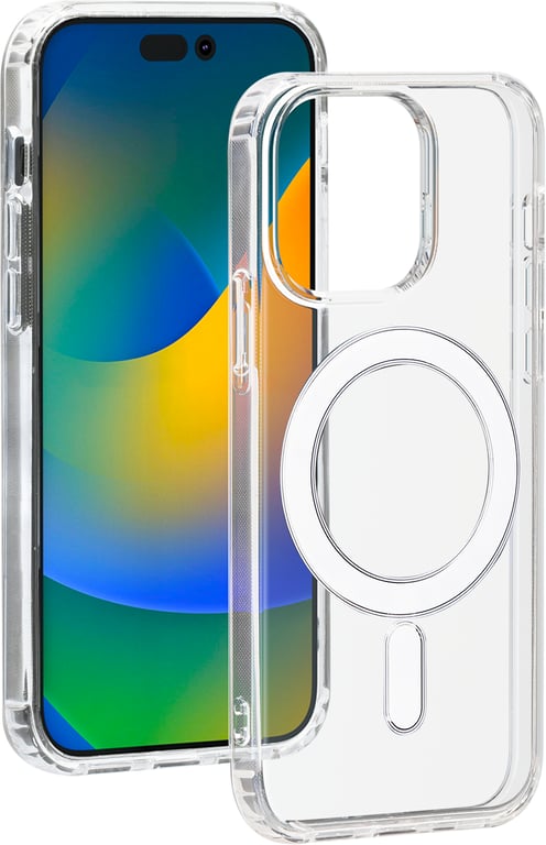Coque iPhone 15 Pro Compatible MagSafe Hybride Transparente Bigben - vue 2