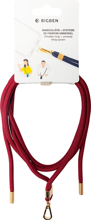 Bandoulière Universelle Amovible Longueur Ajustable avec Détail Gold Bigben - vue 2